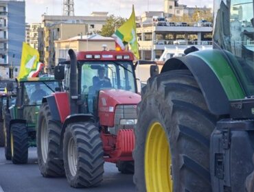 I trattori di Coldiretti in piazza a Bari